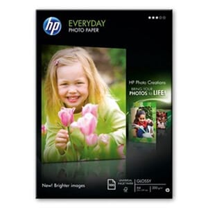 HP A4 EVERYDAY GLOSSY FOTOPAPIR 200G (100)