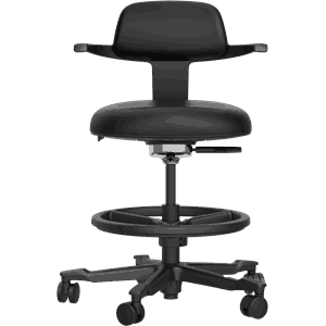 Kontorstol Dynamic Seat sort PU