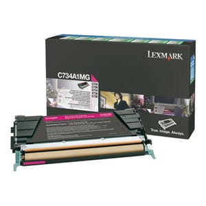 TONER LEXMARK C734A1MG 6K RØD