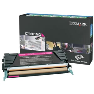 TONER LEXMARK C736H1MG 10K RØD