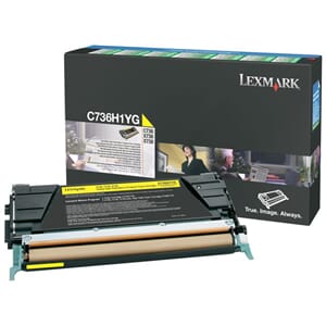 TONER LEXMARK C736H1YG 10K GUL