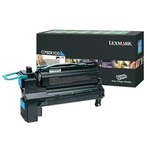 TONER LEXMARK C792X1CG 20K BLÅ