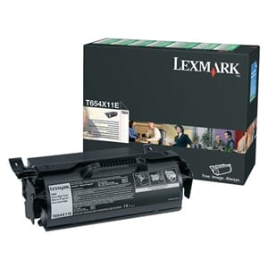 TONER LEXMARK T654X11E 36K SORT