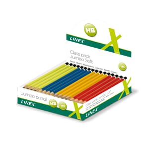 LINEX JUMBO SKOLEBLYANT I DISPLAY 80 STK, ASSORTERT