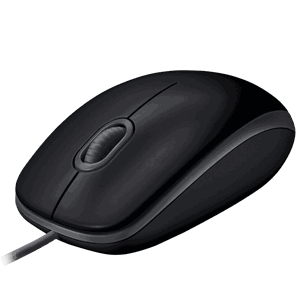 LOGITECH B110 SILENT MUS, SORT
