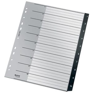 REGISTER LEITZ RECYCLE 1-10 A4 PP