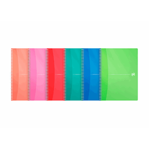 Notatbok Oxford Mycolours A4 Lin ass farge