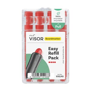 PICA WB WHITEBOARDPENN REFILL VISOR EASY RØD (4)