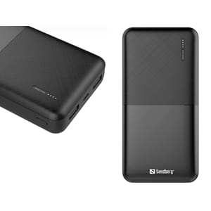 20,000 MAH SAVER POWERBANK, BLACK