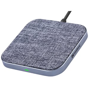 15W WIRELESS CHARGER PAD, GREY