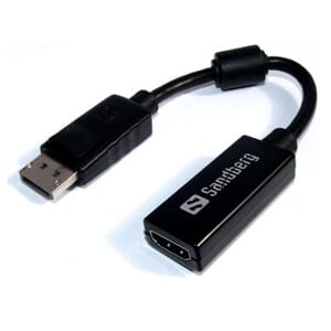 DISPLAYPORT TO HDMI ADAPTER, BLACK