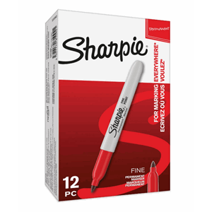 SHARPIE® FINE MERKEPENN 1,0MM RØD