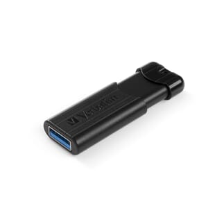 USB 3,0 PINSTRIPE 64GB, BLACK
