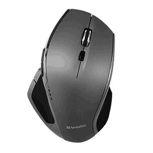 VERBATIM TRÅDLØS MUS 8 KNAPPER BLUE LED, SORT