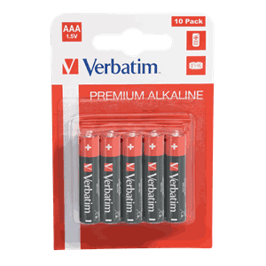 VERBATIM ALKALINE AAA/LR03 (10-PACK)