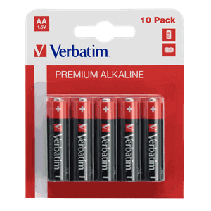 VERBATIM ALKALINE AA/LR6 (10-PACK)